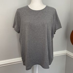 Croft & Barrow Gray Short Sleeve Classic Tee